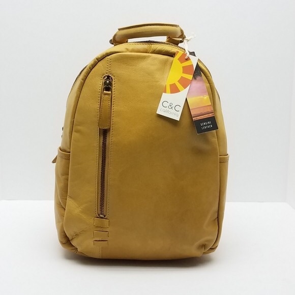 C C California Bags Cc California Leather Backpack Bag Poshmark